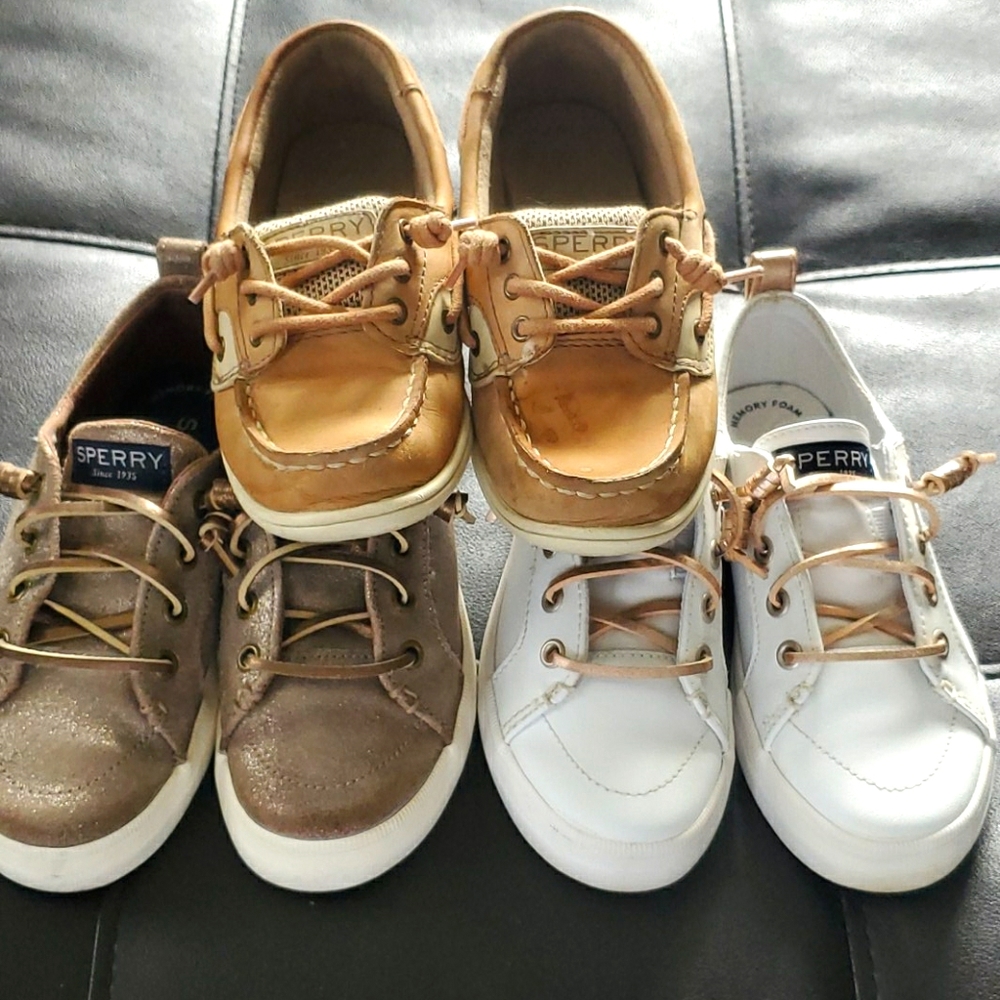 Lot of size 13 girls Sperry shoes